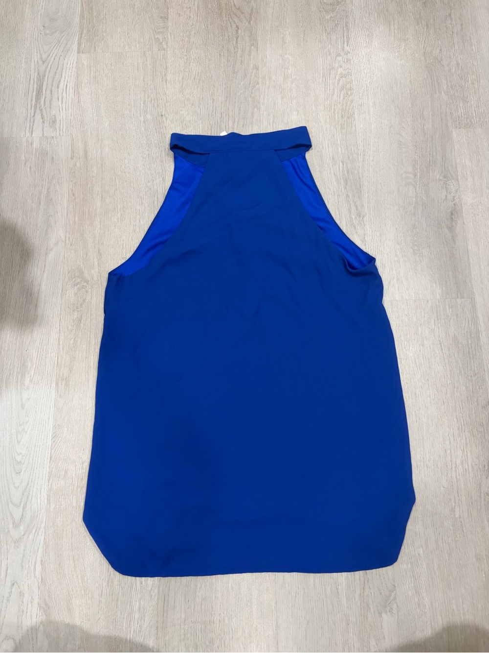 DNA couture Royal Blue High-Neck Sleeveless Camisole